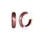 14K Yellow Gold Over Sterling Silver Small Illusion Acrylic Hoop
Earrings in Cocoa