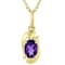 Amethyst Pisces Birthstone Pendant