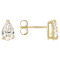 Lab-Grown Diamond Pear Shape Martini Stud Earrings In 14K Gold 1.00ctw