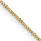 14k Yellow Gold 0.5mm Solid Box Link 16 Inch Chain