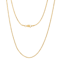 Cuban Link Chain Necklace 1.8MM In 14K Yellow Gold Over Sterling Silver
24 Inch