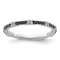 Sterling Silver Stackable Expressions Black and White Diamond Ring 0.216ctw