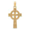 14K Yellow Gold Celtic Cross Pendant