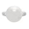13-14mm Round White Freshwater Pearl with Diamond Accents 14K White Gold Ring