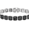 Black Spinel Tennis Bracelet In Sterling Silver 9.78ctw