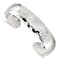 Sterling Silver 13.5mm Hammered Cuff Bracelet