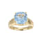 Lab Blue Spinel And White Cubic Zirconia 18k Yellow Gold Over Silver
March Birthstone Ring 3.79ctw
