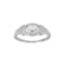 White Cubic Zirconia Rhodium Over Sterling Silver Ring 1.43ctw