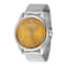 Invicta Celestial 43mm Yellow Dial Stainless Steel Band Quartz Watch