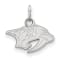 Rhodium Over Sterling Silver NHL LogoArt Nashville Predators Extra Small Pendant
