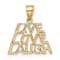 14K Yellow Gold LIVE LAUGH LOVE Charm