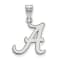 Rhodium Over Sterling Silver LogoArt University of Alabama Medium Pendant