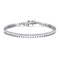 CZ Tennis Bracelet In Sterling Silver 7 Inch