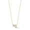 Sterling Statements 14K Yellow Gold Over Sterling Silver Cubic Zirconia
2 Stone Necklace