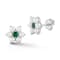Rachel Zoe Freshwater Pearl and CZ Flower Stud Earrings in Rhodium Over
Sterling Silver