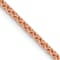 14k Rose Gold 1.7mm Solid Polished Spiga 18 Inch Chain