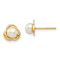 14K Yellow Gold Children's 4-5mm White Button Freshwater Cultured Pearl
Textured Stud Earrings