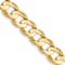 10k Yellow Gold 6.75mm Open Concave Curb Link Bracelet