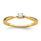 14K Yellow Gold First Promise Diamond Promise/Engagement Ring 0.11ctw