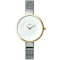 Obaku Women's Classic White Dial Stainless Steel Mesh Band Watch