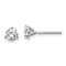 14K White Gold Lab Grown Diamond 3/4ctw Certified VS/SI GH 3-Prong Earrings