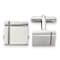 Stainless Steel Polished Square Cuff Links