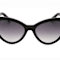 Kate Spade Paisleigh Black Cat Eye Frame / Gray Lenses Sunglasses
