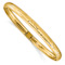 10k Yellow Gold 6.15mm Textured Flexible Bangle