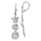 Rhodium Over Sterling Silver Polished Sea Life Leverback Earrings