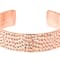 Textured Copper Cuff Bracelet