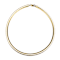 Polished Omega Necklace In 14K Gold Over Sterling Silver