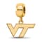 14K Yellow Gold Over Sterling Silver LogoArt Virginia Tech Extra Small
Dangle Bead
