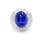 17.89 Ctw Tanzanite and 3.21 Ctw White Diamond Ring in 18K WG