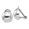 Rhodium Over 14k White Gold 12mm Polished Non-pierced Stud Earrings