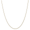 14k Yellow Gold 1mm Solid Diamond Cut Wheat Chain 18"
