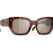 Chanel Dark Brown Tortoise Frame with "CC" / Brown Polarized
Lens Sunglasses