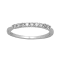 White Diamond 14K White Gold Band Ring 0.25CTW