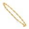 14K Yellow Gold Twisted Hinged Bangle
