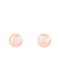 14k White Gold 10-11mm Pink Freshwater Pearl Stud Earrings