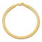14K Yellow Gold 5mm Silky Herringbone Chain Bracelet