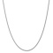 14k White Gold 1mm Solid Polished Wheat Chain 22 Inches