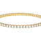 Moissanite Tennis Flex Bangle In 14K Gold Over Sterling Silver