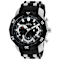 Invicta Pro Diver 50mm Black Dial Silicone, Stainless Steel Band Quartz Watch