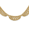 14K Yellow Gold Polished and Diamond-cut Fancy 17-inch Necklace