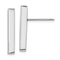Rhodium Over 14k White Gold Polished Dangle Earrings