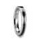 MAXIMUS Black Carbon Fiber Inlay Tungsten Carbide Wedding Band 4mm