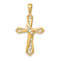 10k Yellow Gold Diamond Cross Pendant