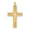 14K Yellow Gold Polished Latin Cross Pendant