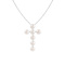 6.5-7mm Button White Cultured Freshwater Pearl Rhodium Over Sterling
Silver Pendant