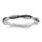 Sterling Silver Stackable Expressions Polished Black and White Diamond
Ring 0.264ctw